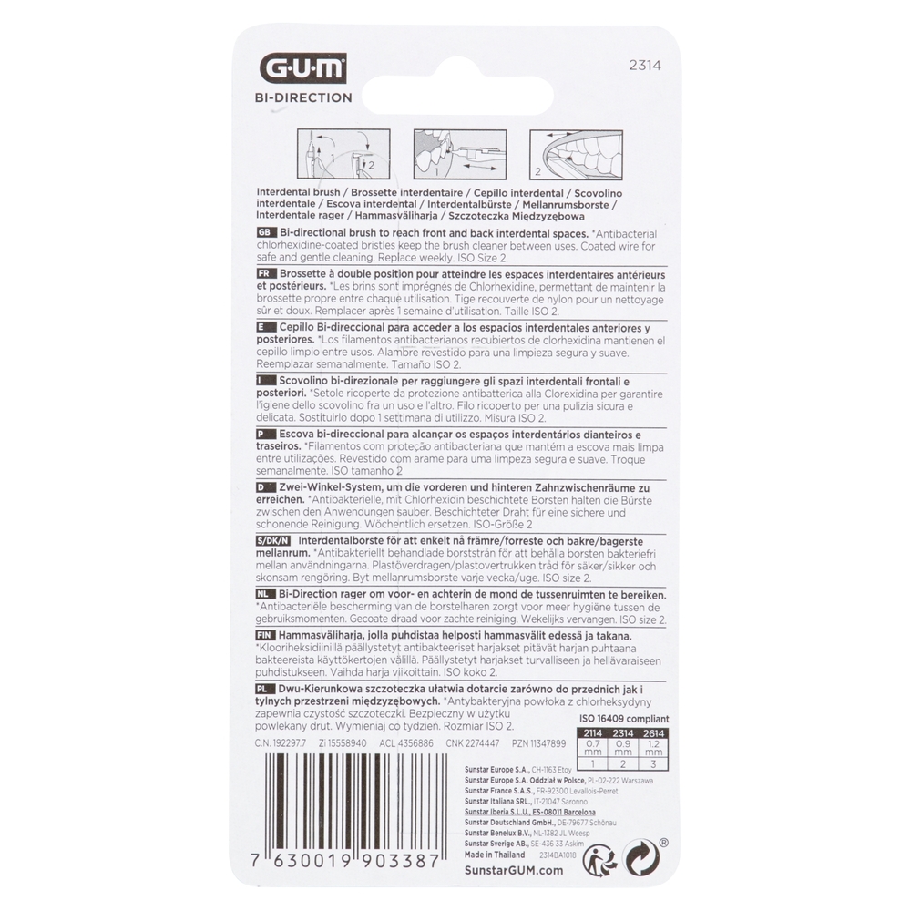 Gum Bi-Direction Scovolino mm 0.9 ISO Size 2 6 pz